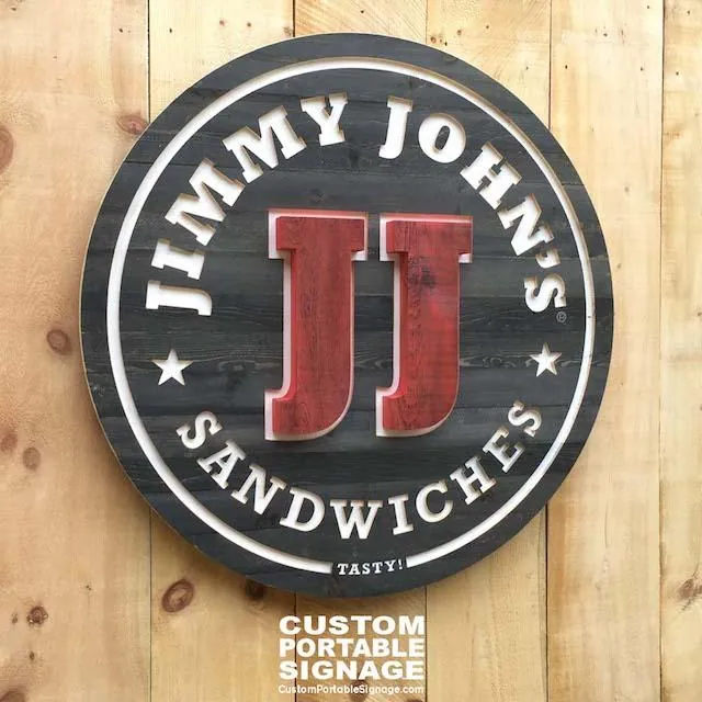 Event Signs Jimmy Johns Fast Food Portable Signage